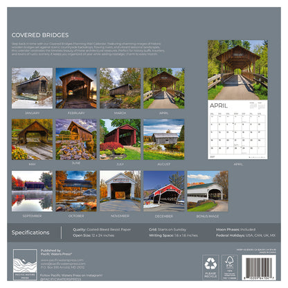 '27 Wall Calendar - Covered Bridges