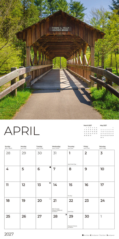 '27 Wall Calendar - Covered Bridges