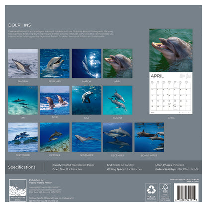 '27 Wall Calendar - Dolphins