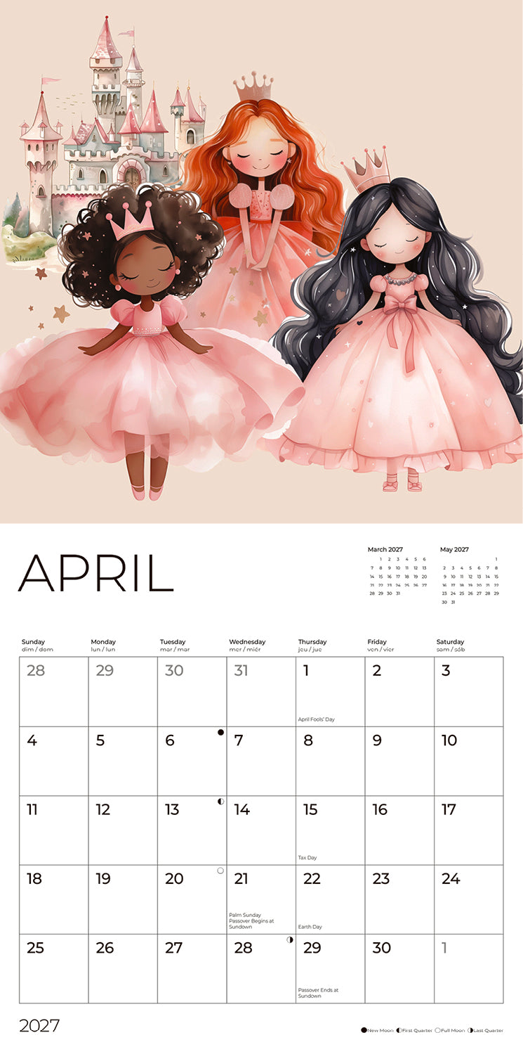 '27 Wall Calendar - Dream Big Princess