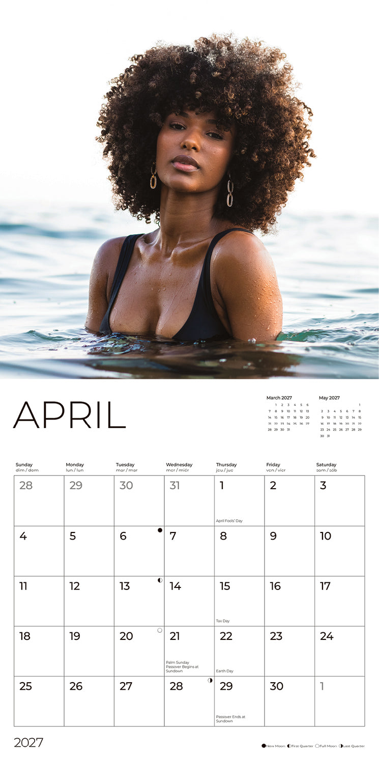 '27 Wall Calendar - Ebony