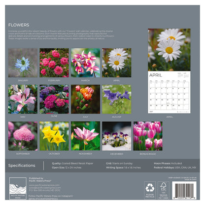 '27 Wall Calendar - Flowers