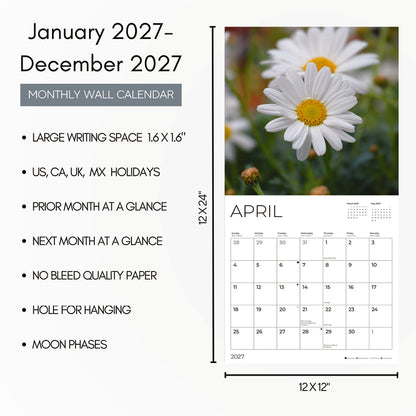 '27 Wall Calendar - Flowers