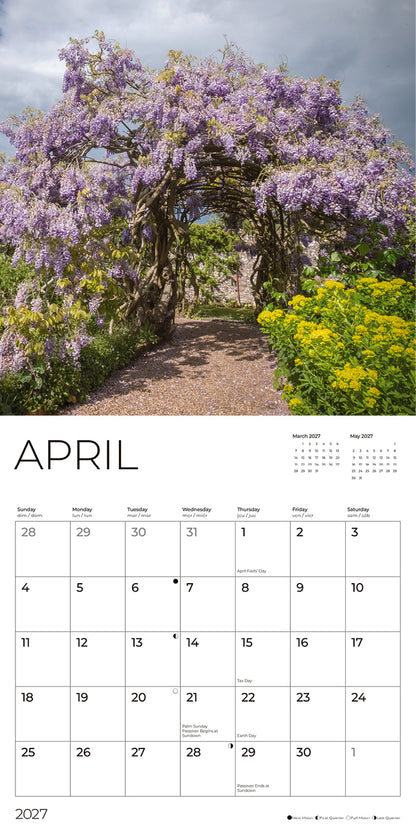 '27 Wall Calendar - Gardens