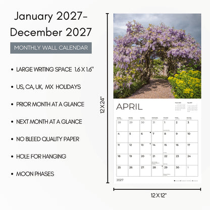 '27 Wall Calendar - Gardens