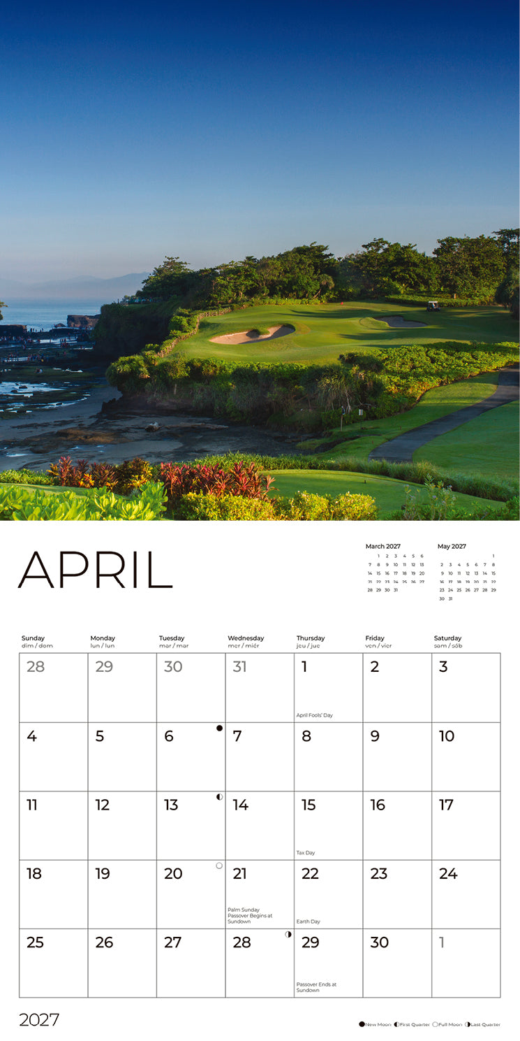 '27 Wall Calendar - Golf Courses