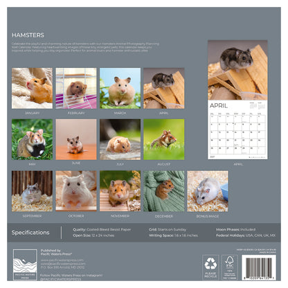 '27 Wall Calendar - Hamsters