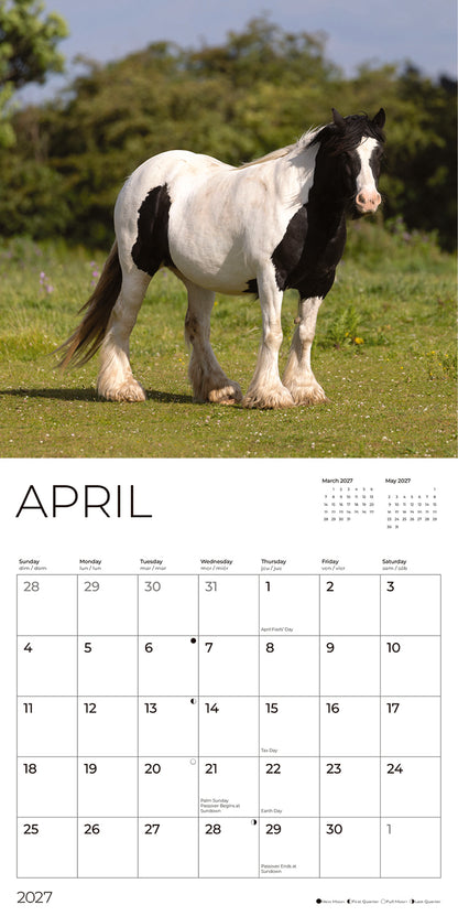 '27 Wall Calendar - Horses