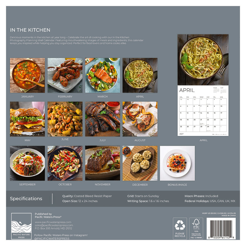 '27 Wall Calendar - In the Kitchen