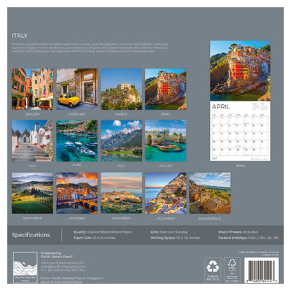 '27 Wall Calendar - Italy