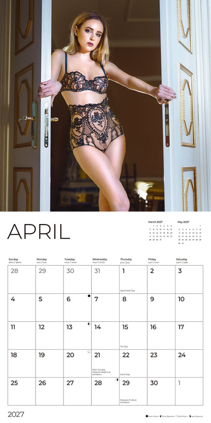 '27 Wall Calendar - Lingerie