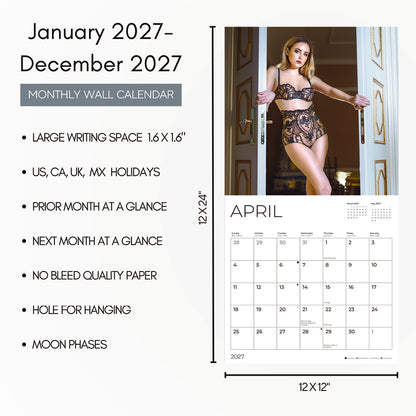 '27 Wall Calendar - Lingerie