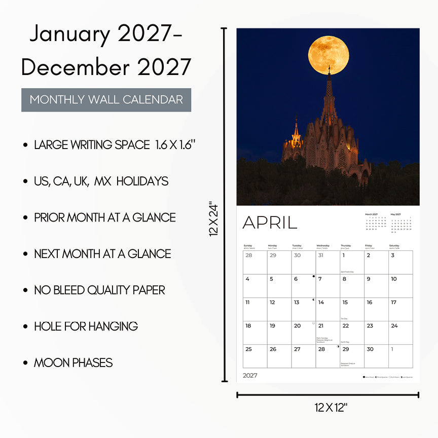 '27 Wall Calendar - Lunar