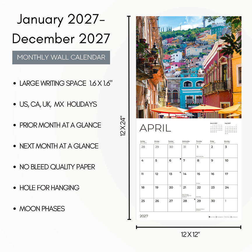 '27 Wall Calendar - Mexico