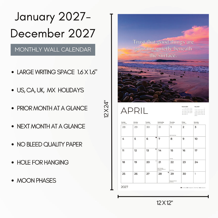 '27 Wall Calendar - Motivational Quotes