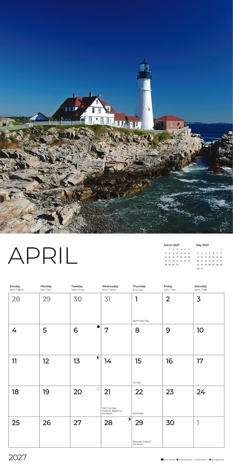 '27 Wall Calendar - New England