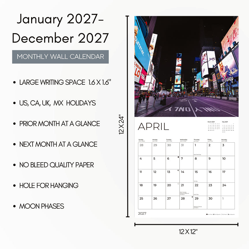 '27 Wall Calendar - New York City