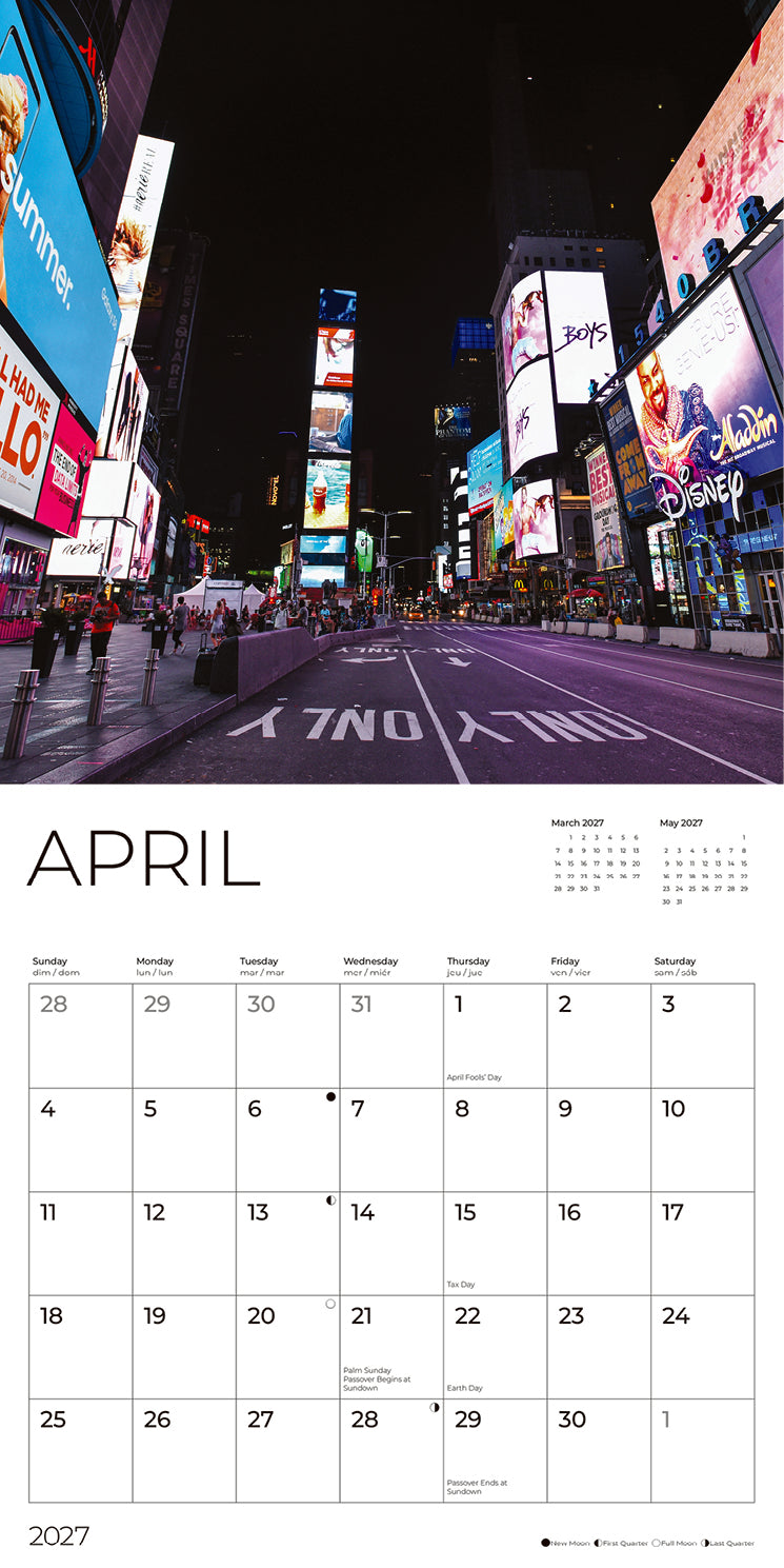 '27 Wall Calendar - New York City