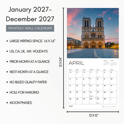 '27 Wall Calendar - Paris