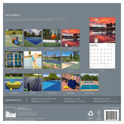 '27 Wall Calendar - Pickleball