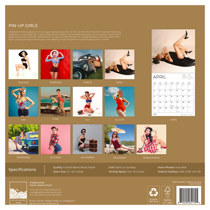 '27 Wall Calendar - Pin Up Girls