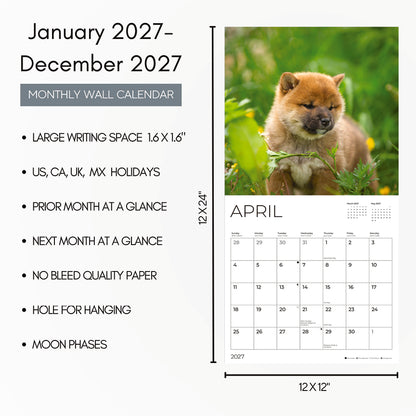 '27 Wall Calendar - Puppies