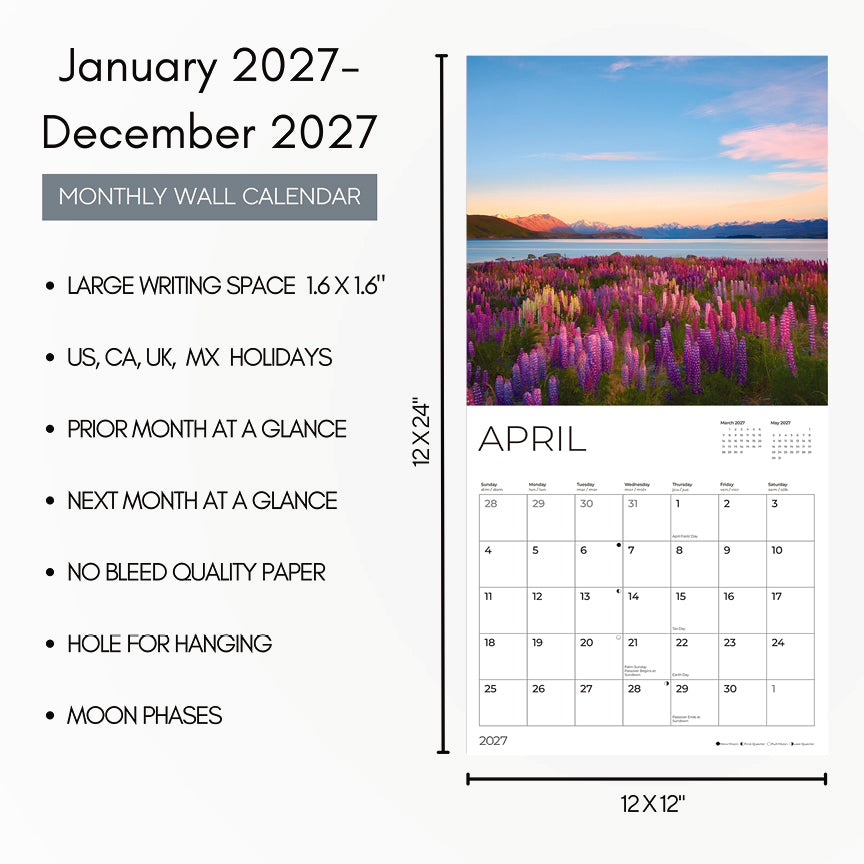 '27 Wall Calendar - Seasons