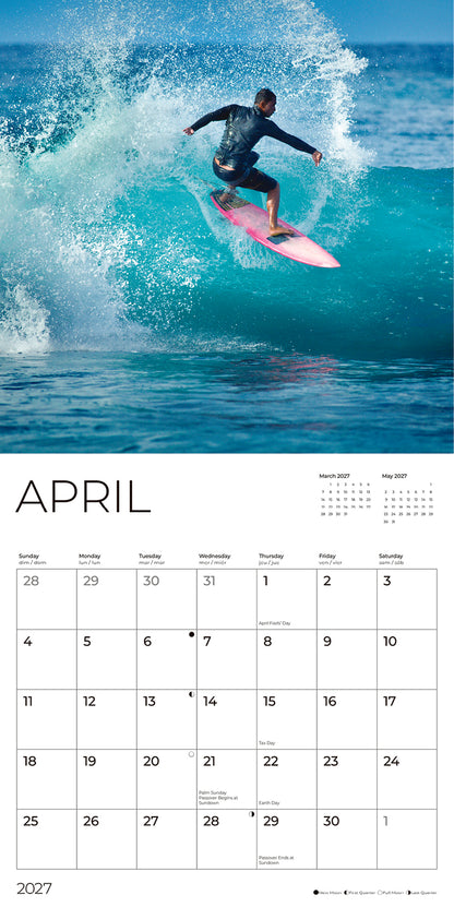 '27 Wall Calendar - Surfing