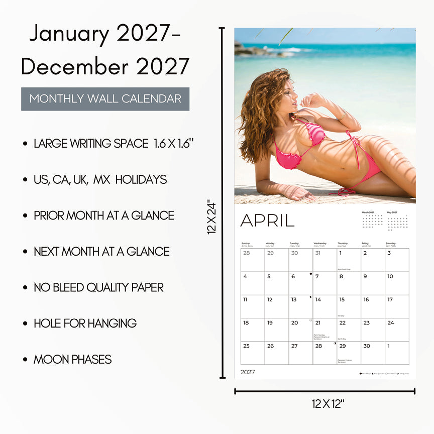'27 Wall Calendar - Swimsuits