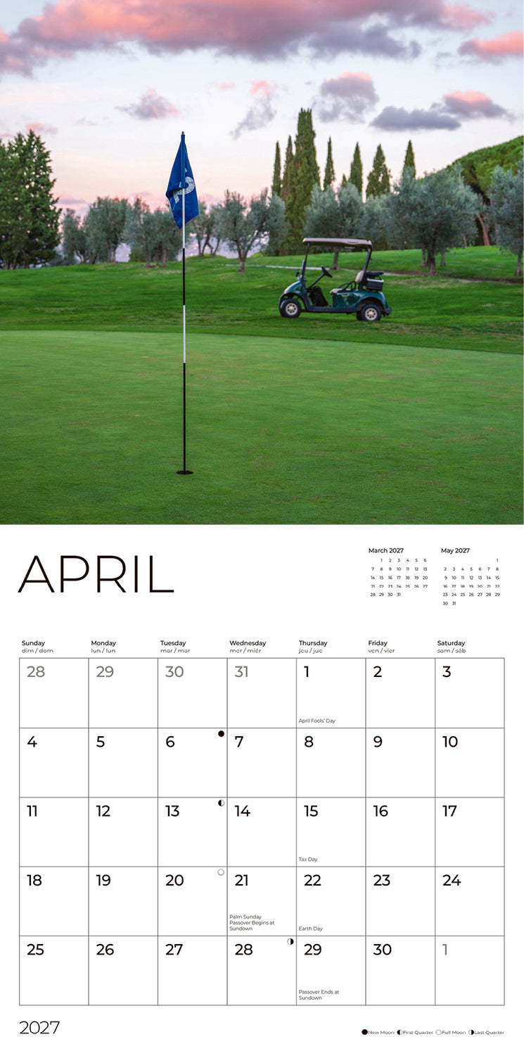 '27 Wall Calendar - The Love of Golf
