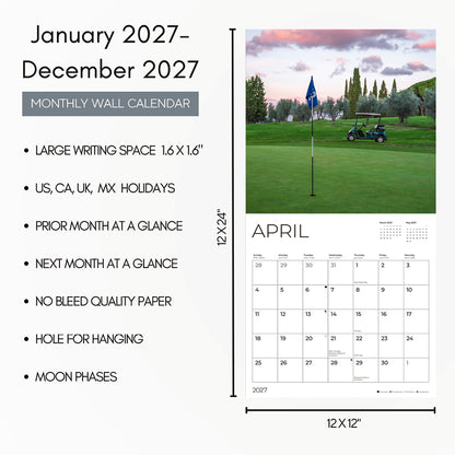 '27 Wall Calendar - The Love of Golf