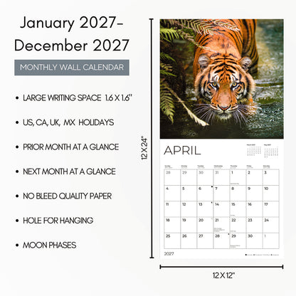 '27 Wall Calendar - Tigers