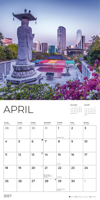 '27 Wall Calendar- World Travel