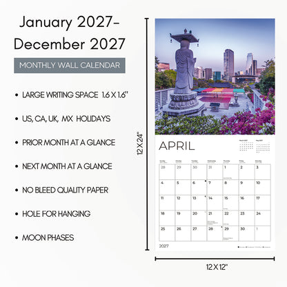 '27 Wall Calendar- World Travel