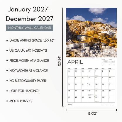 '27 Wall Calendar - Yellowstone National Park