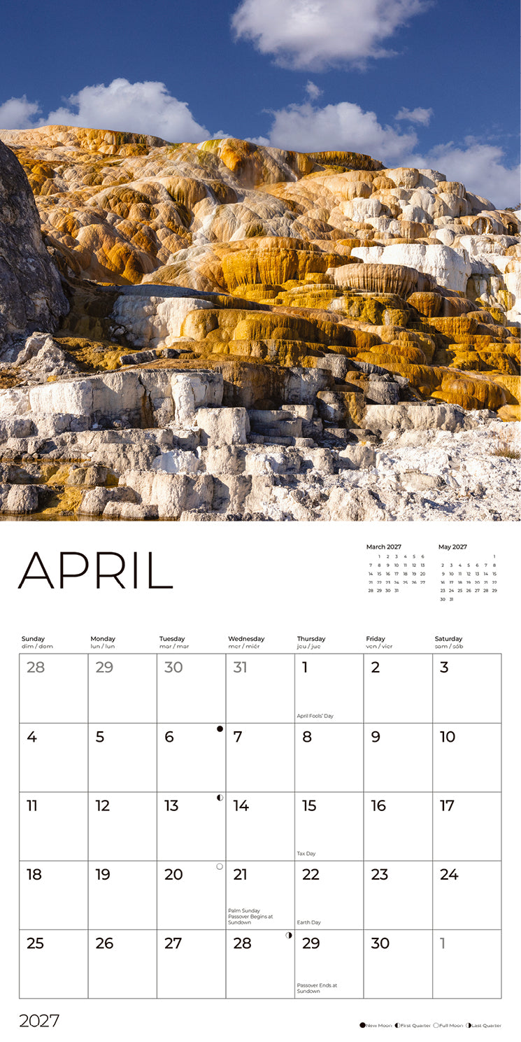 '27 Wall Calendar - Yellowstone National Park