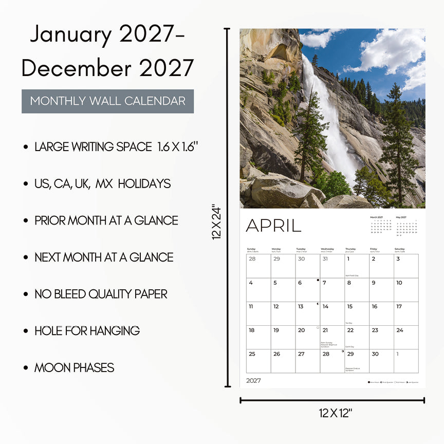 '27 Wall Calendar - Yosemite National Park