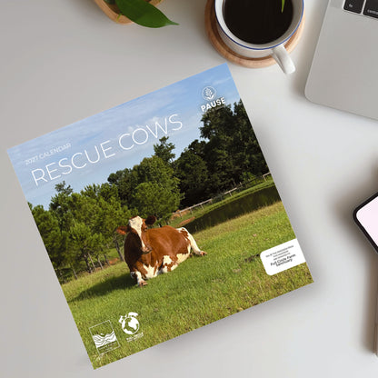 PFC: '27 Wall Calendars - Rescue Cows - Gives Back!