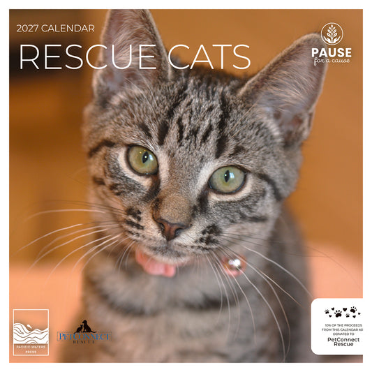 PFC: '27 Wall Calendars - Rescue Cats - Gives Back!
