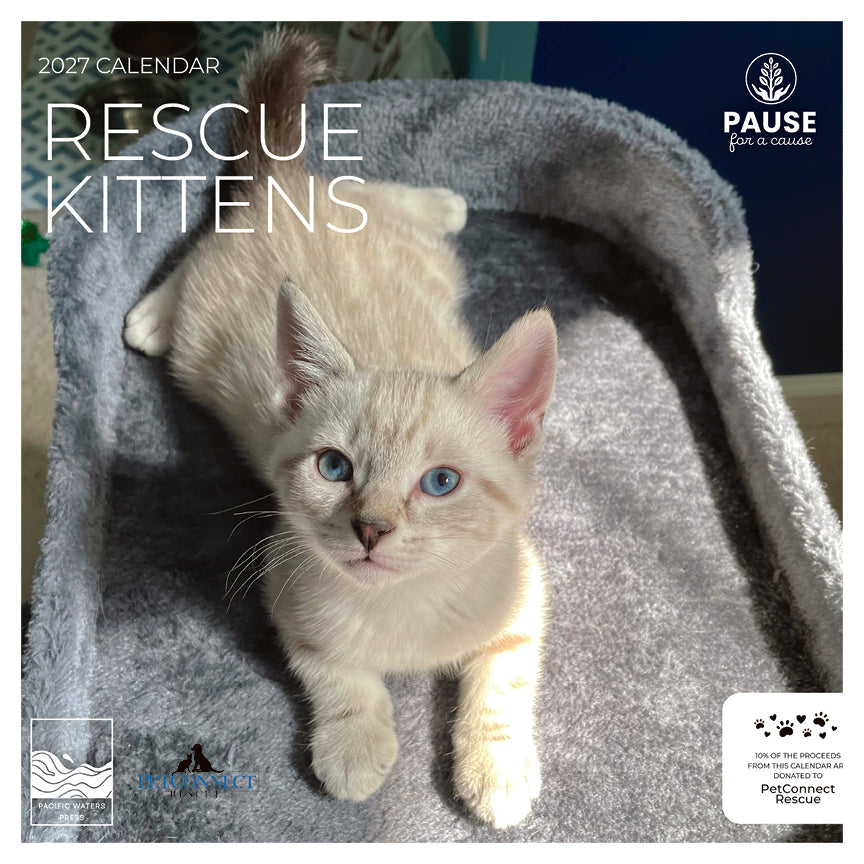 PFC: '27 Wall Calendars - Rescue Kittens - Gives Back!