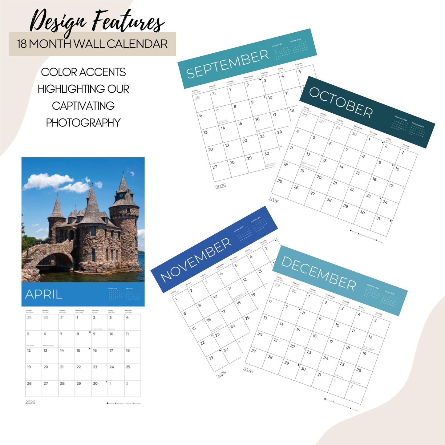 '26 Wall Calendar - Nature - 18mo