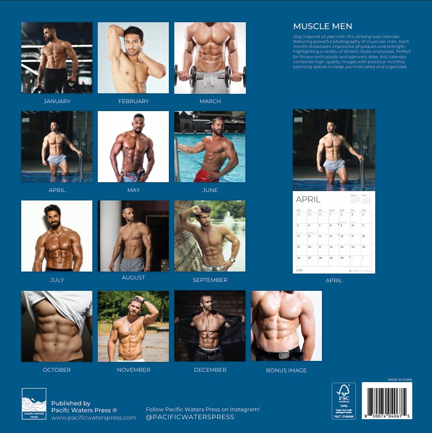 '26 Wall Calendar - Muscle Men