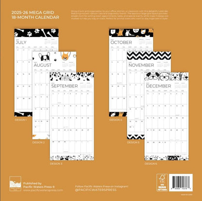 '26 Mega Wall Calendar - Animal Calendar