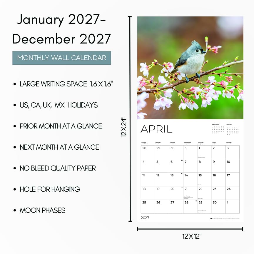 '27 Wall Calendar - Bird Watcher