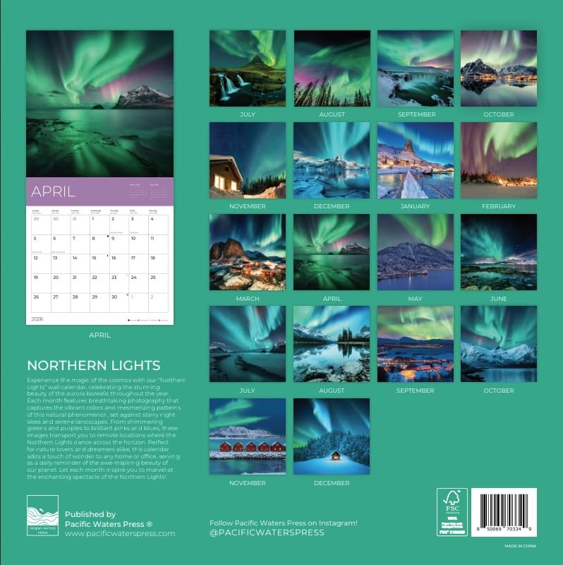 '26 Wall Calendar - Travel - 18mo