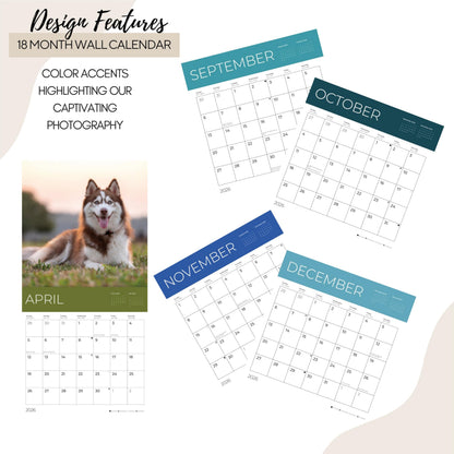 '26 Wall Calendar - Animals - 18mo