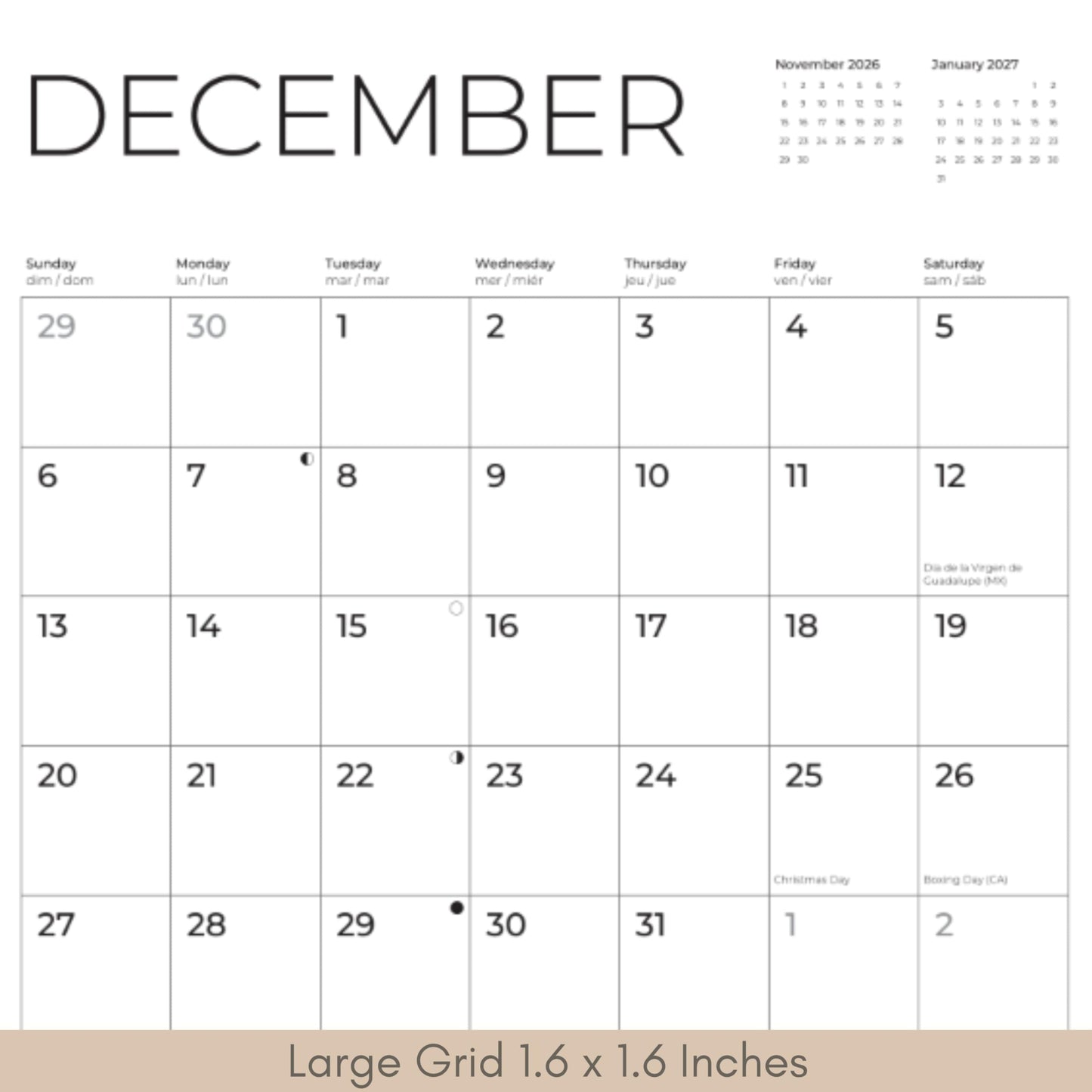 '26 Wall Calendar - Beaches around the Globe
