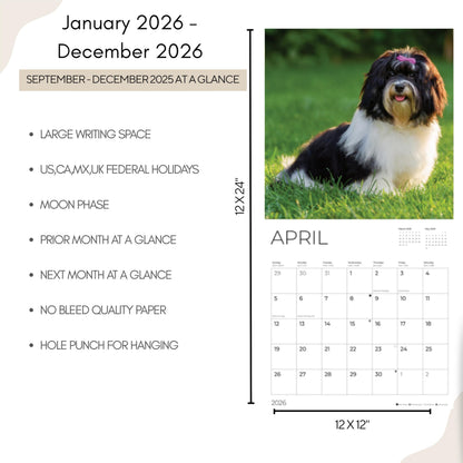 '26 Wall Calendar - Dogs