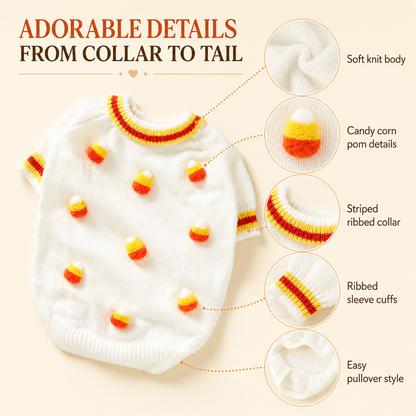 PFC X Found My Animal - Candy Corn Dog Sweater