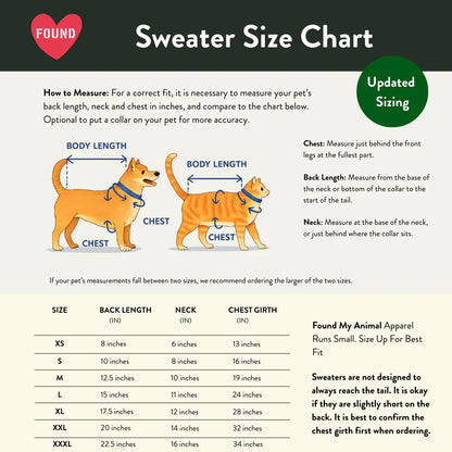 PFC x Found my Animal - Let's Play Golf Dog Sweater